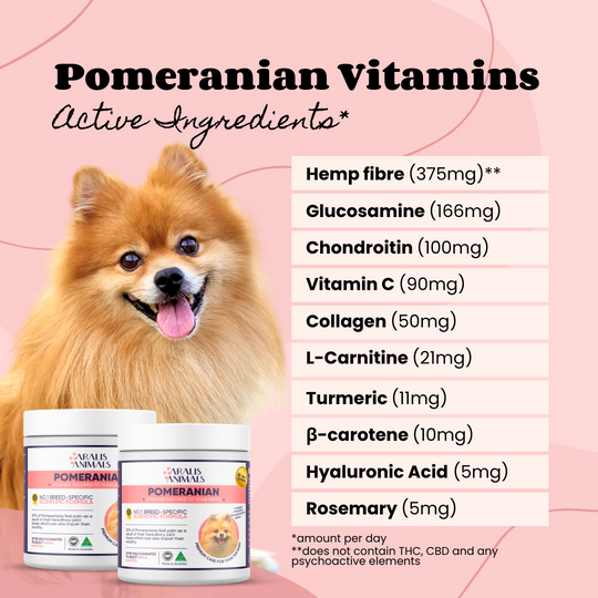 Buy Pomeranian Vitamins for Dogs in Australia Aralis Animals
