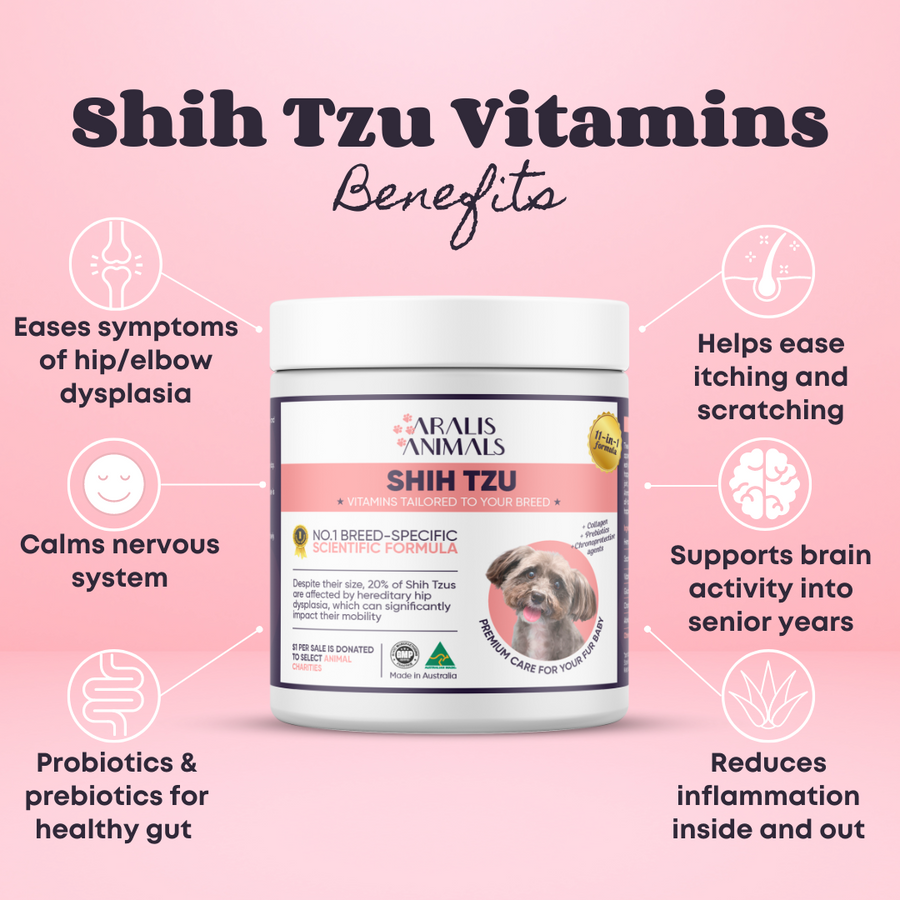 Buy Shih Tzu Vitamins for Dogs in Australia Aralis Animals